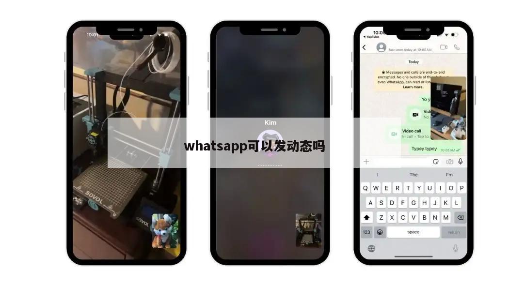 whatsapp可以发动态吗
